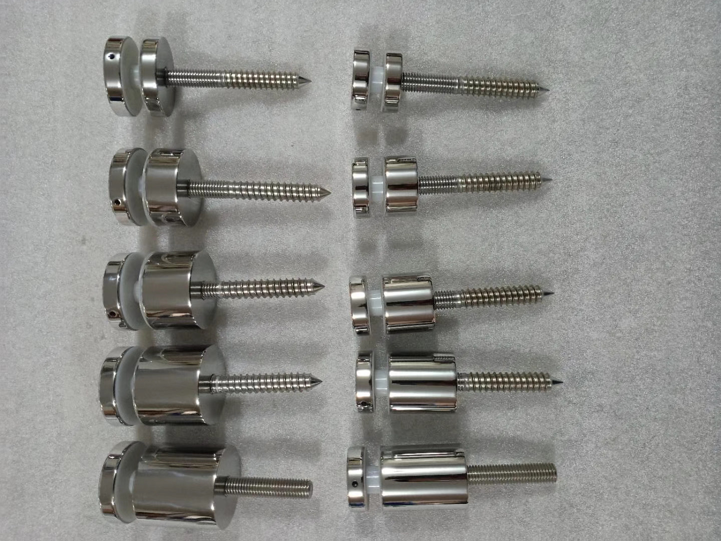 Satin 12.76mm 45*63mm Stainless Steel Glass Brackets