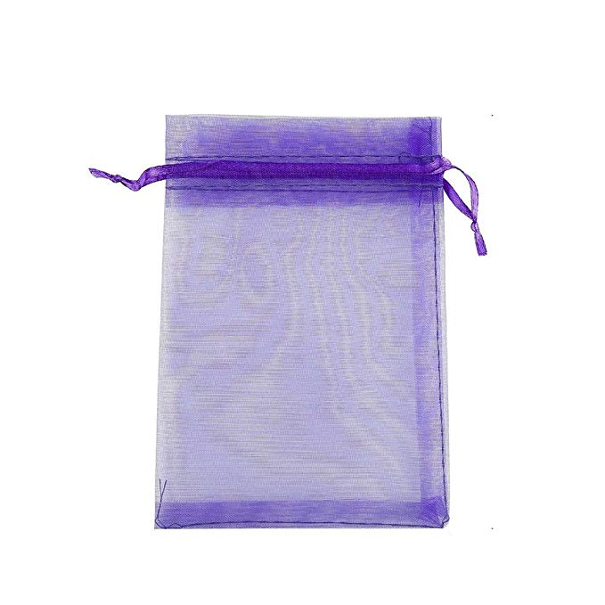 Organza Sheer Mini Mesh Drawstring Bags Beautiful Elegant With Ribbon Strip