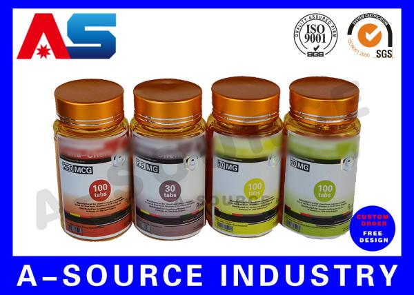 Full Color Paper / PP / Laser Film Prescription Pharmacy Label With Hologram