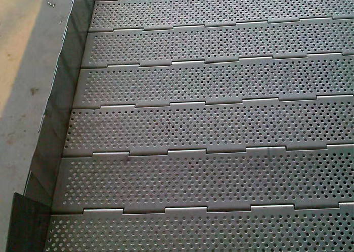 Perforated 1.5mm Galvanized Plate Link Conveyor Belt