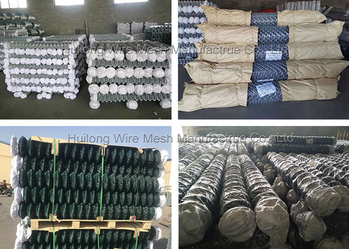 Philippines Standard 50X50mm Chain Link Wire Fence , 2.5mm Cyclone Mesh Fencing 2