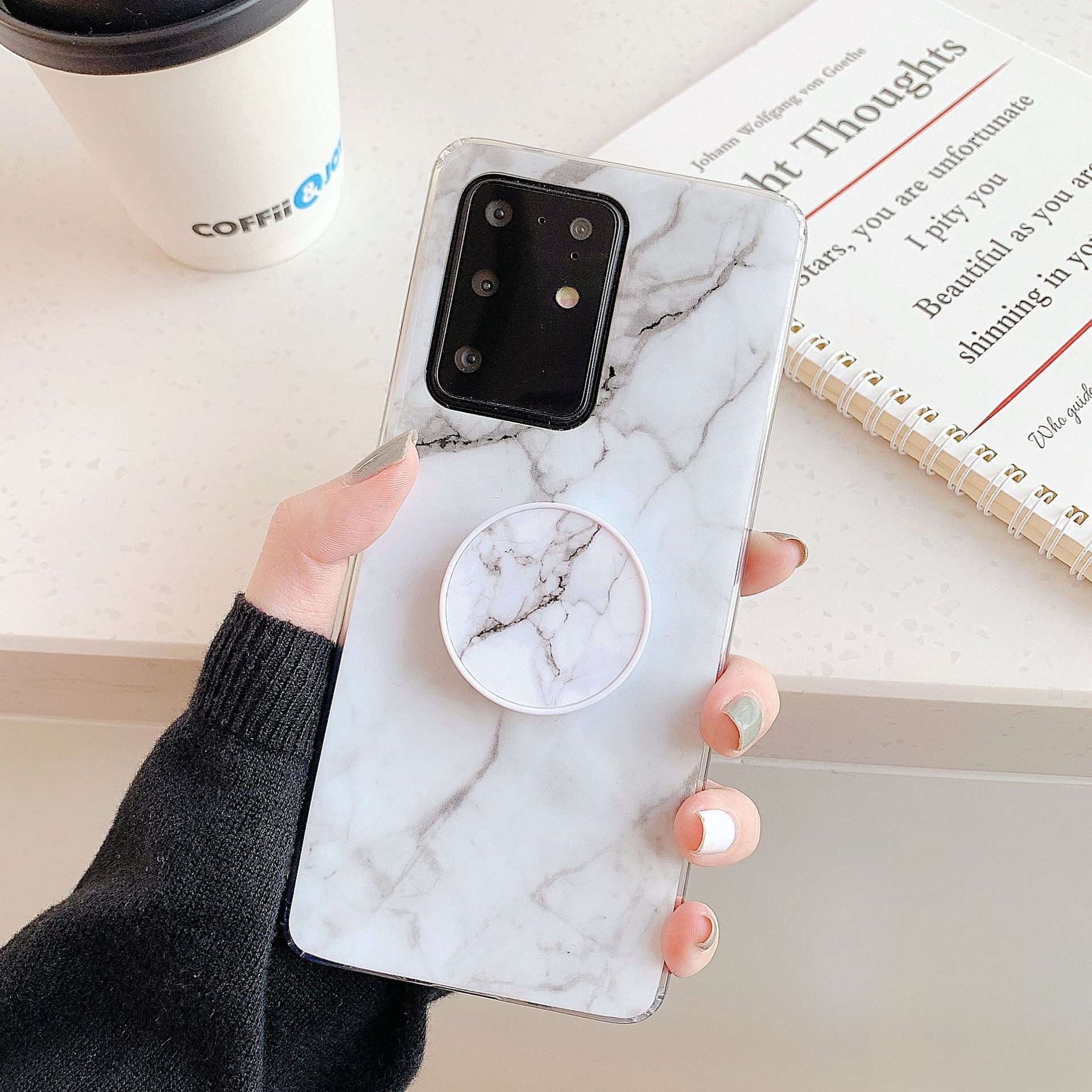 Foldable Phone Cover Stand Bracket Phone Case for Samsung Galaxy S21