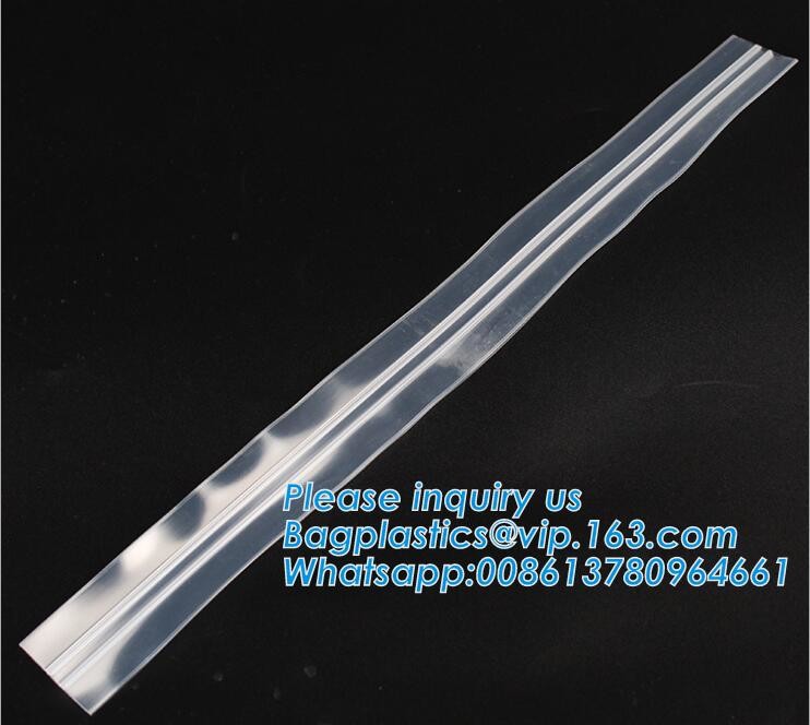 Biodegradable Accessories Pouch Press Lok Inequilateral Double Track Zipper Track Vacuum Plastic Zipper/Vacuum Zipper