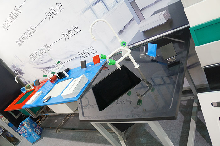 25mm black epoxy resin lab countertops strong acid resistance for testing center