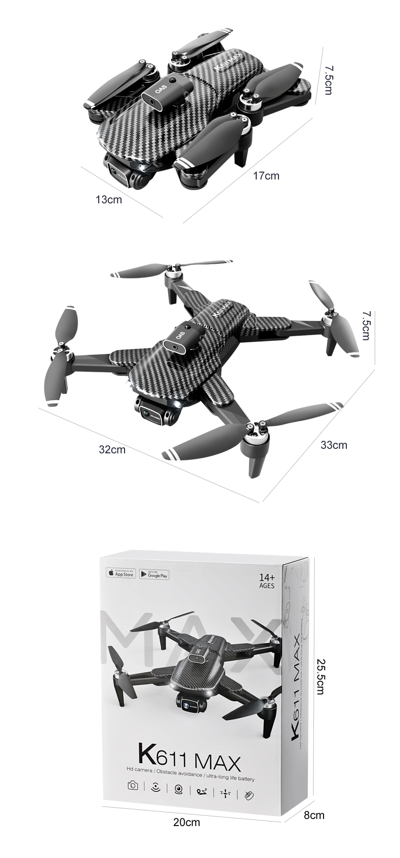 Mini Aerial Camera K818 Max 4k Drone with Brushless Optical Flow Positioning and 2.4g Wifi Fpv Control Type Remote Control