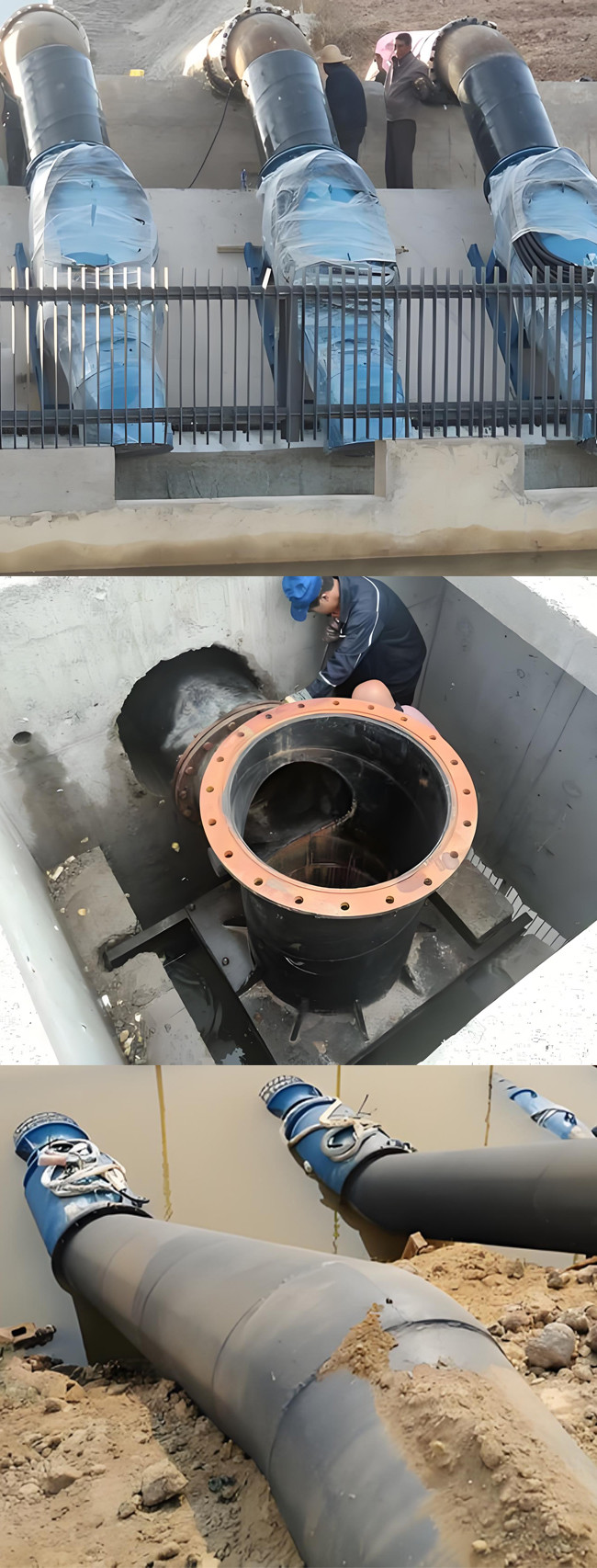 Elbow / Propeller Pumps 10-35000M3/H Flow 1-25m Head For Pump Station 0