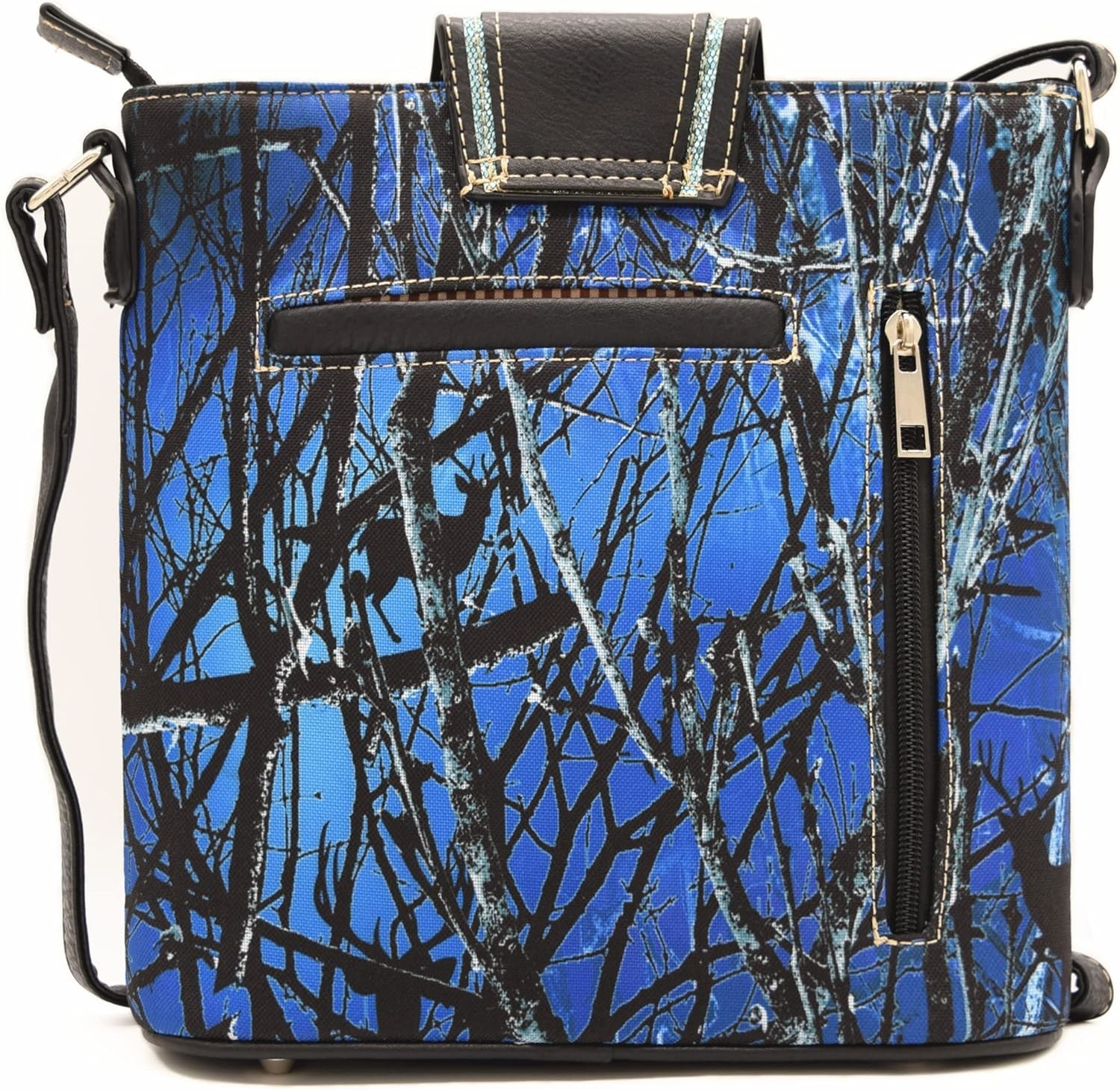 Camouflage Rhinestone Cross Pistol Buckle Western Crossbody Handbags Cowgirl Country Studded Purse Women Single Shoulder