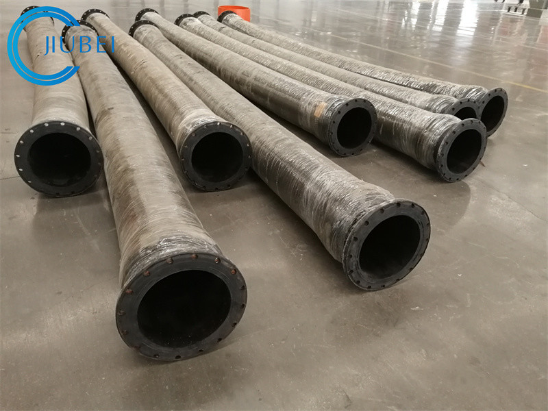 450 PSI Burst Pressure Rubber Suction Hose With Corrugated Black Rubber Cover
