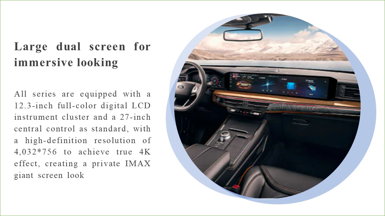 2.3T Gasoline AWD Steering and Cruise Control Changan Ford EXPLORER 6 Seats Medium to Large SUV with Car Entertainment System