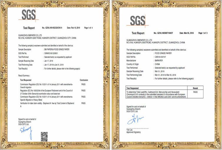 BMPaper certificate