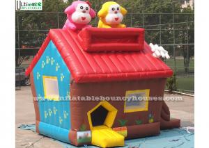  Colorful Small Cute Puppy Bounce House With Anti Ruptured PVC Custom Made Manufactures