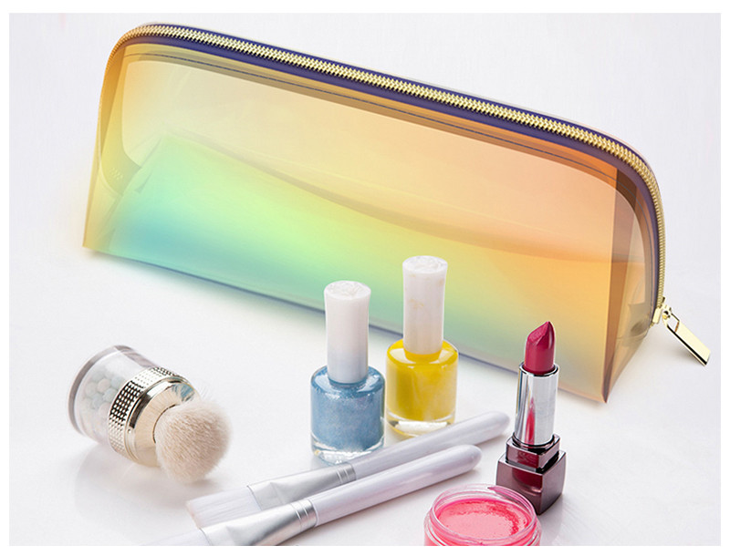 Luxury Custom Logo Waterproof Travel Holographic Makeup Bag