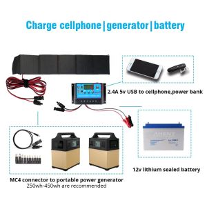 Folding Solar Charging Bag portable solar panel power supply efficiency cell