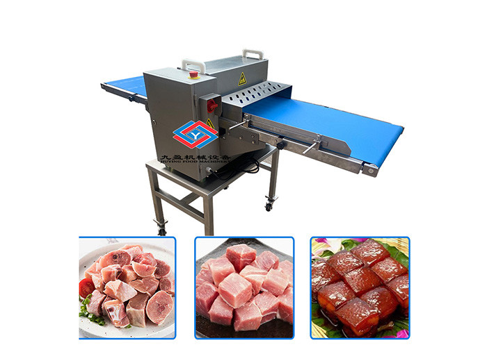 1000KG/H Fish Chicken Meat Cutting Machine 50cm Conveyor Bandwidth Fresh Meat Strip Machine