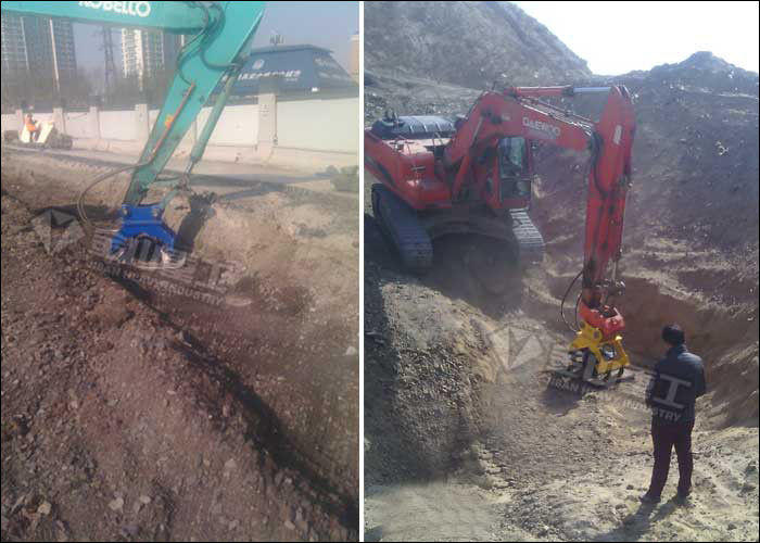 Small Stone Hydraulic Plate Compactor , Hydraulic Compactors For Excavators IHI