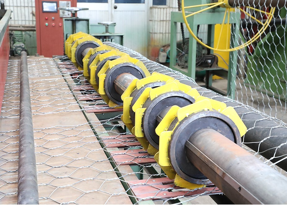 4000mm Mesh Straightening Machine 2.3kw Gabion Production Line 6-25r/min