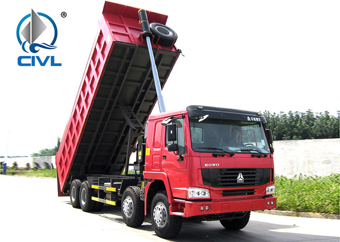 EuroIIS 20M3 Sinotruk HOWO7 336 Hp 8x4 Heavy Duty Dump Truck Front Lift HW76 Cab Tipper Truck