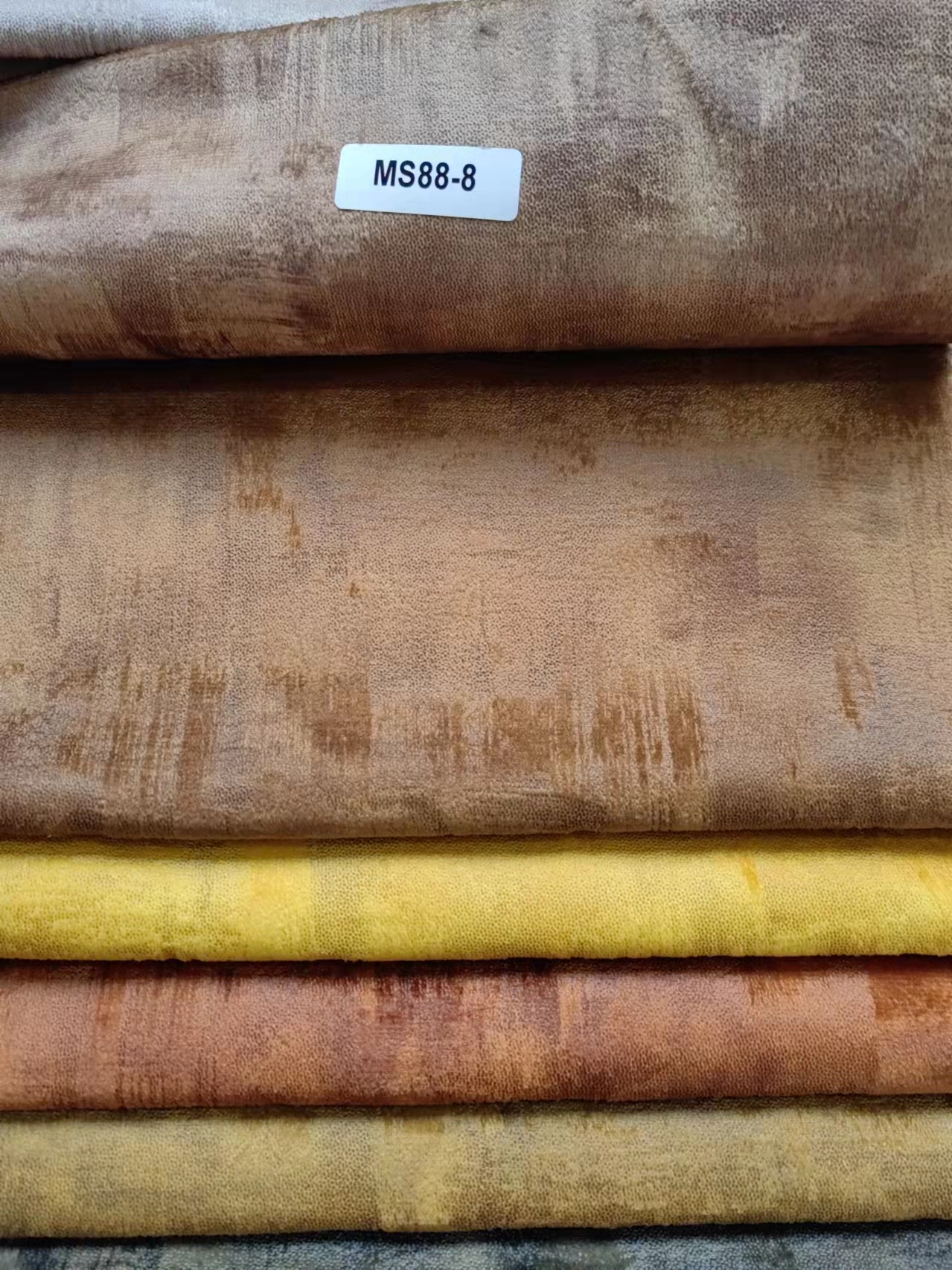 Holland Luxury Sofa Fabric Durable Breathable With Bronzing Gold Pattern