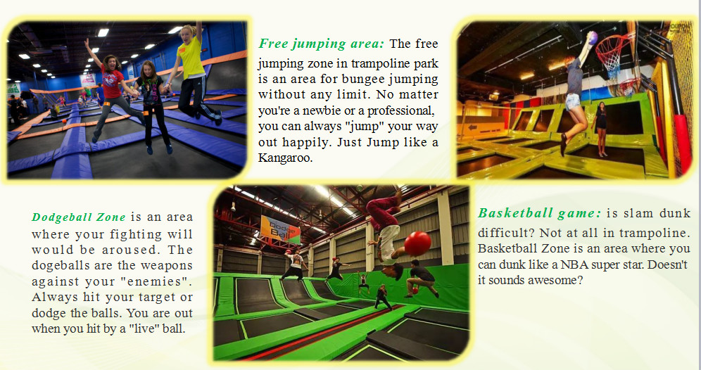 756M2 Free Jumping/ Indoor Trampoline Park / Kids Indoor Jumping Bed For Fun/ Amusement Trampoline