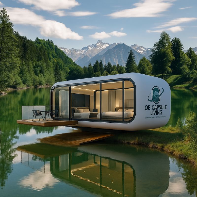 Luxury Bedroom Living Room Modern Prefab Smart Tiny Space Capsule Mobile Modular Container Capsule House Hotel