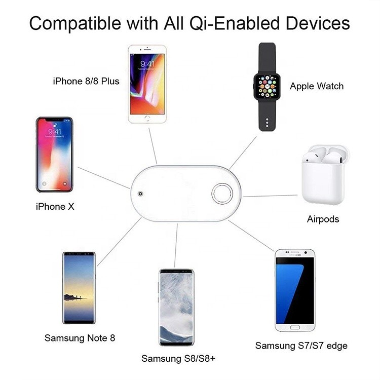 Airpods 10W 1.67A 3 In 1 Iphone Wireless Charging Standard