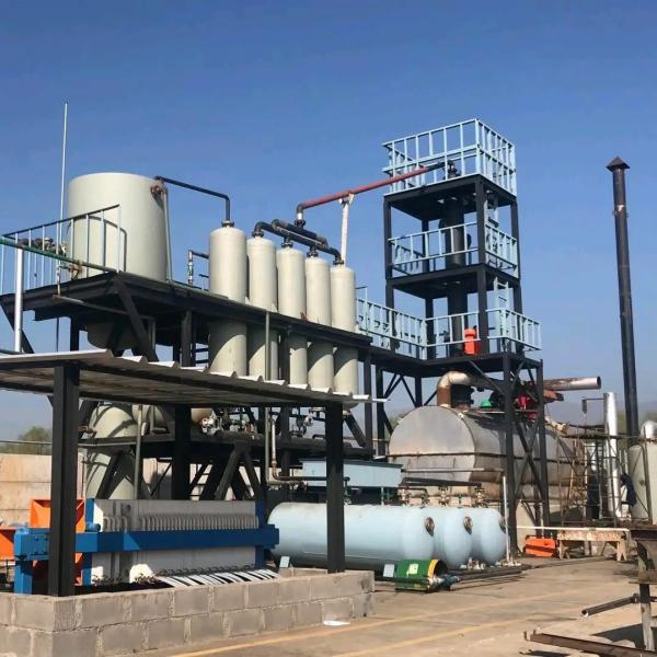 CE Approved Waste Oil Recycling Plant to Convert Plastic Oil Flow 3-30T/D to