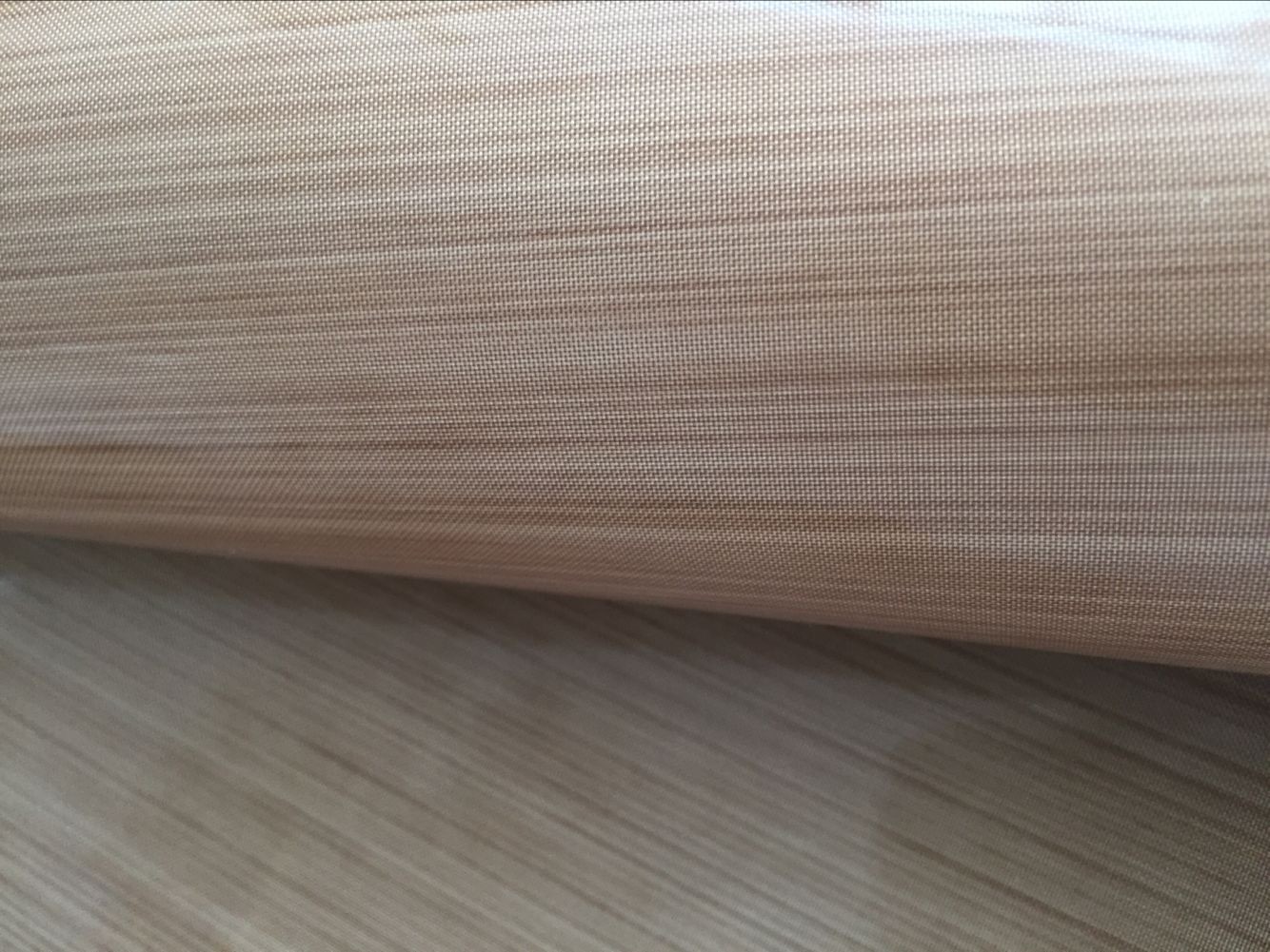 Beige Adhesive PTFE Coated Fiberglass Fabric Smooth Surface Aging Resistance