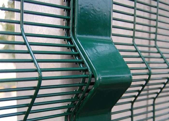 3.0m Height Anti Climb Prison Fence Hot Dip Galvanized / Pvc Coated 76.2*12.7mm