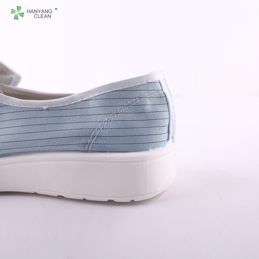 Anti static esd cleanroom pu blue shoes