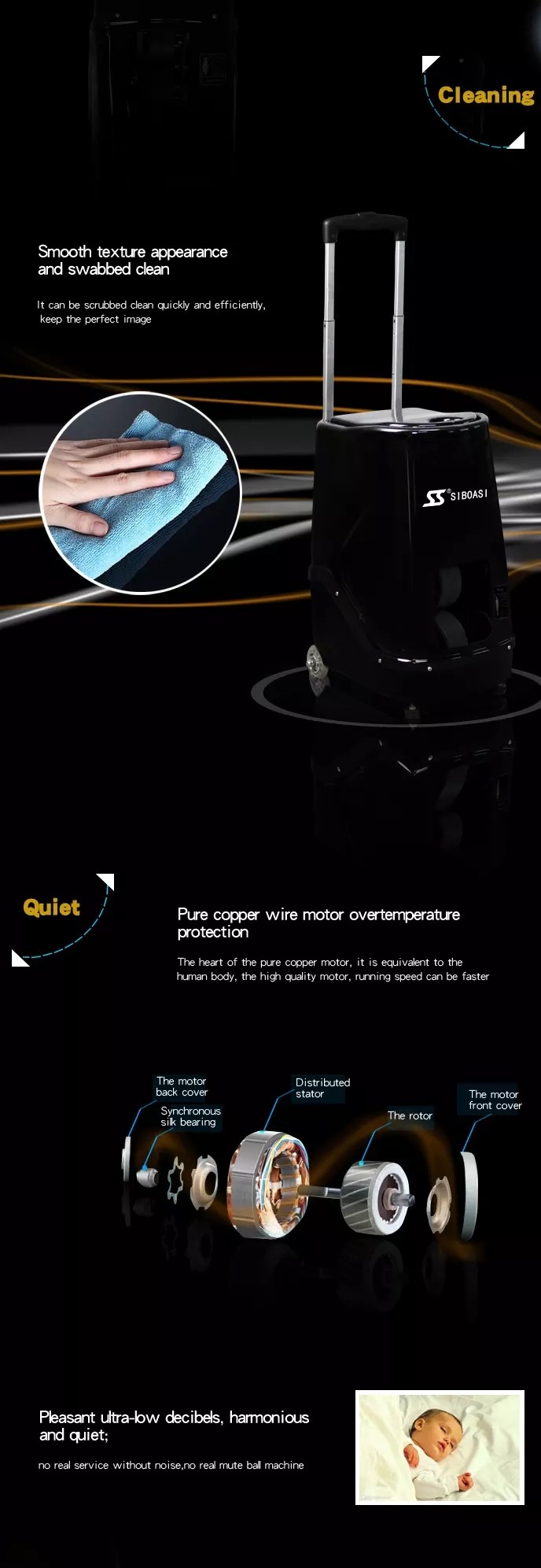 T336 20-140Km/H Squash Ball Throwing Machine With Lithium Battery