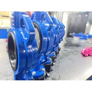 3" 4" 5" Soft Seal Butterfly Valve Through DN40-DN300 Handle Type Manual