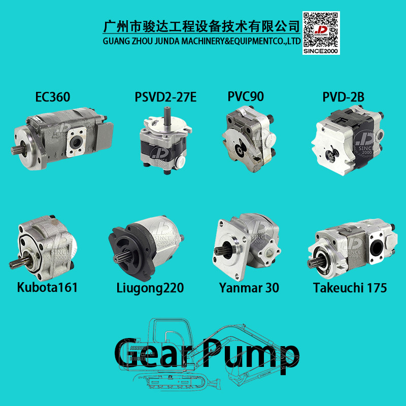 Excavator PC75UU Hydraulic Pilot Gear Piston Pump