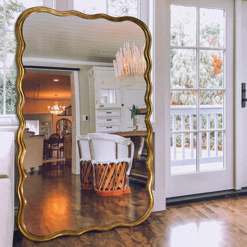 Customized Floor Length Oversized Floor Mirror Wooden Frame 71x32