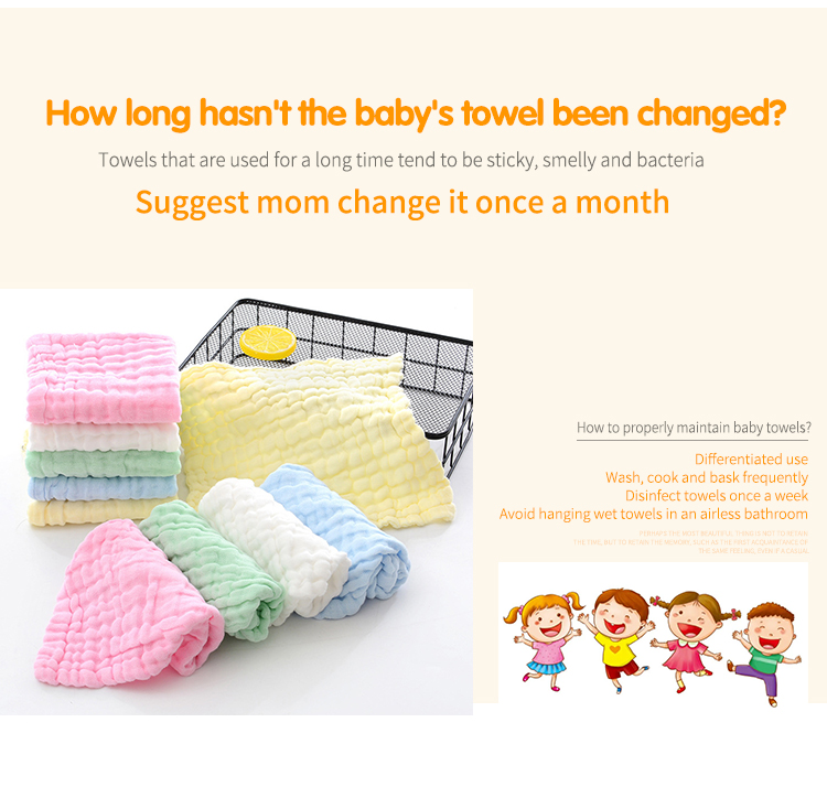 Baby Registry Must-Haves Square Baby Washcloths Set Soft and Gentle 12 x 12 inches