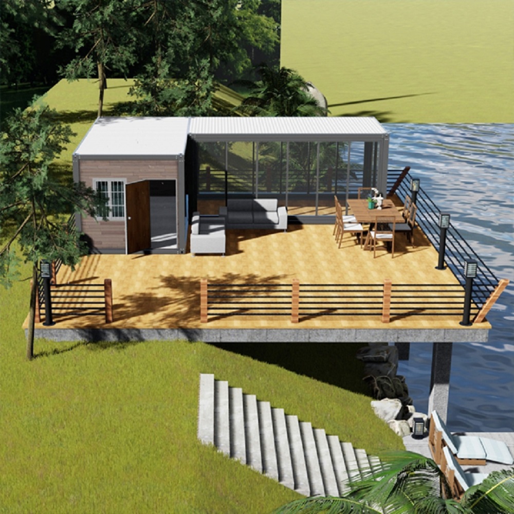 PVC Sliding Window Galvanized Steel Frame Prefab Container Homes