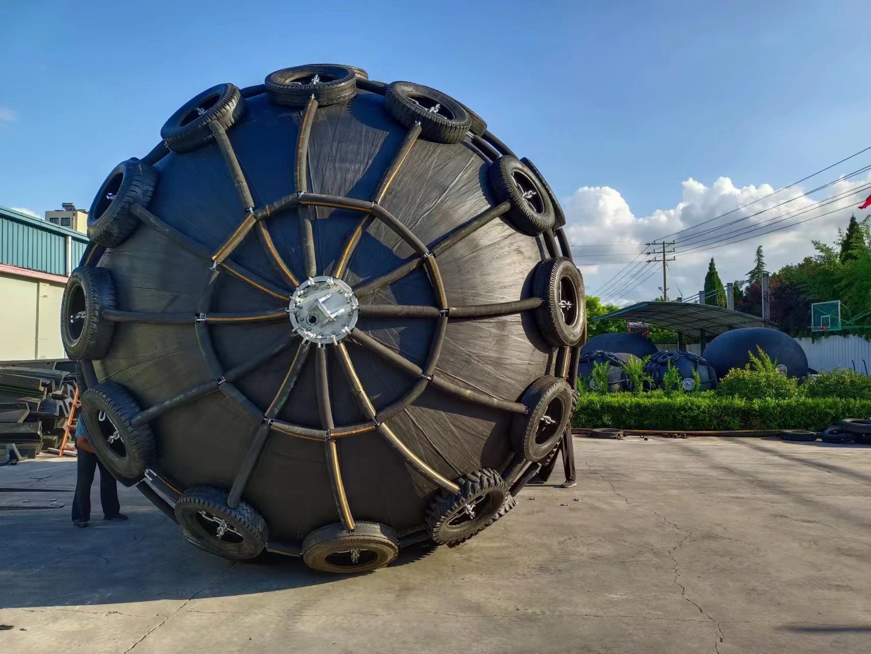 Xincheng 80kpa Pneumatic Marine Boat Rubber Fender With ISO17357