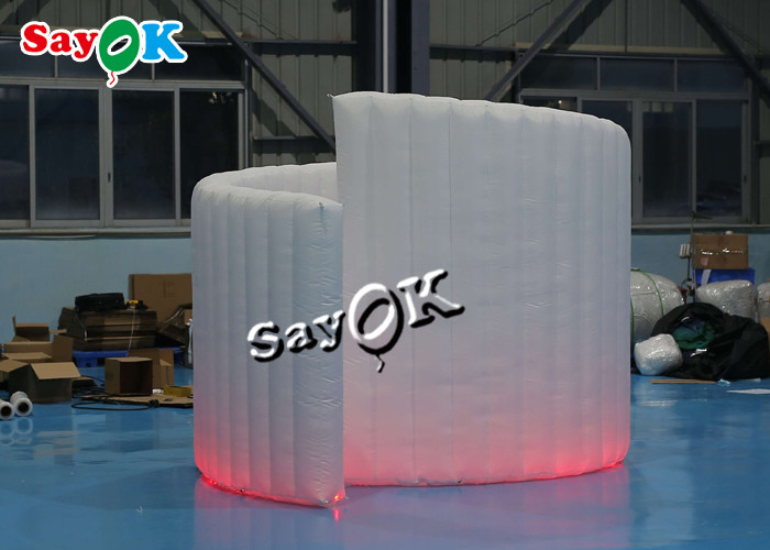 Inflatable Party Decorations 3m 10ft White Spiral Shape Inflatable Photo Booth Wall Backdrop Inner Air Blower