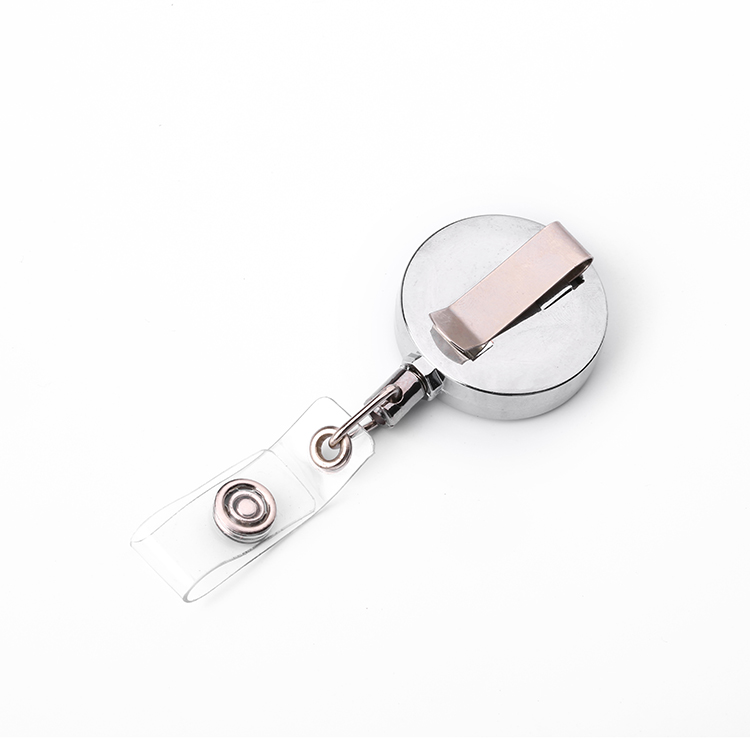 Deyi Silver Color ID Card Badge Reel