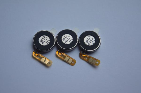 Small Thin DC 3V 10mm Vibration Motor Flat Coin , Brushed Dc Flat Vibrating