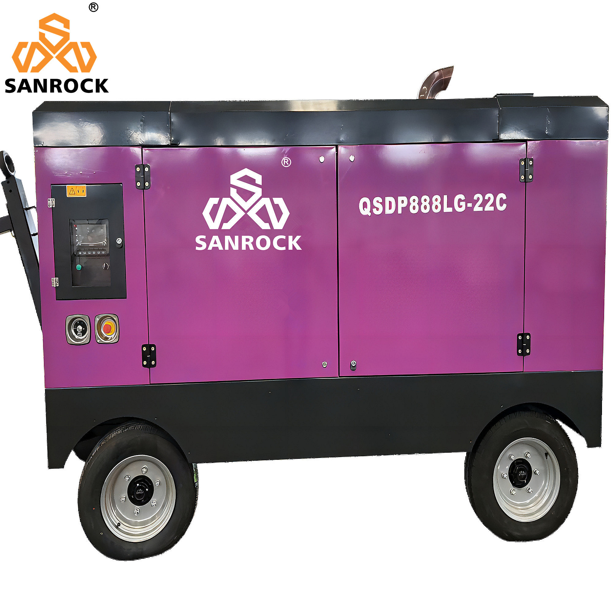 SANROCK High Pressure Screw Air Compressor Machine Mining Price