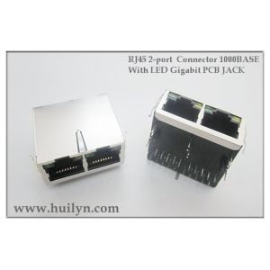  RJ45 with transformer RJ45 JACK,1x2 UP （25.4mm） Manufactures