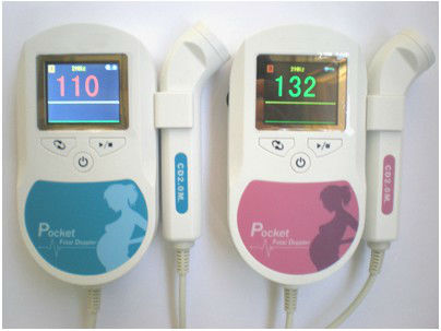 Ultrasound Equipment Pocket Fetal Doppler Built In Speaker Color Display