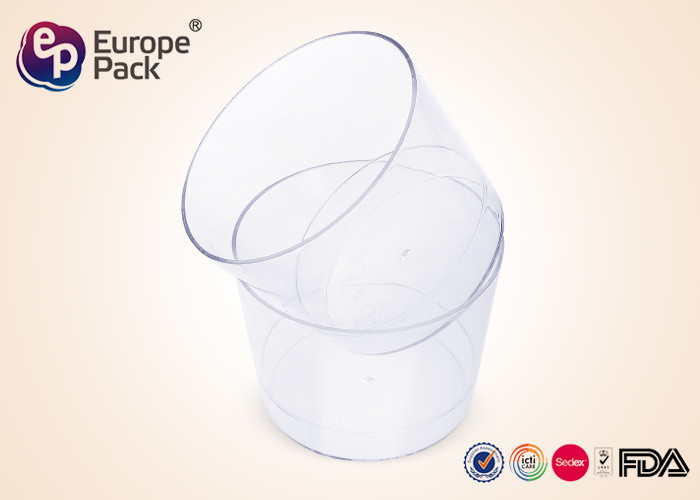 FDA Ice Cream Disposable Plastic Dessert Cup 190ml Plastic Cake Cups