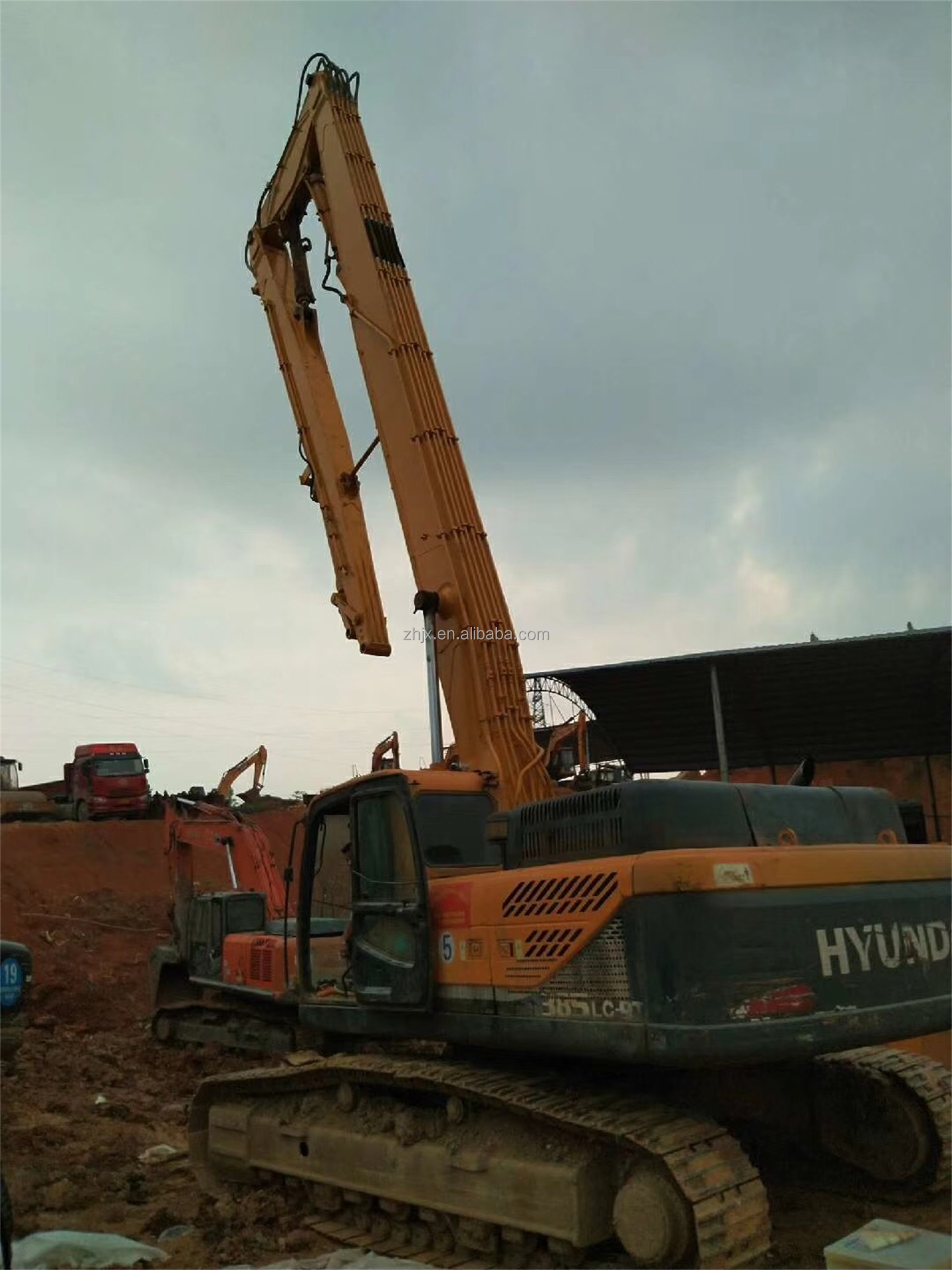 Sk480 Excavator Demolition Boom Extension Arm Q355B Material