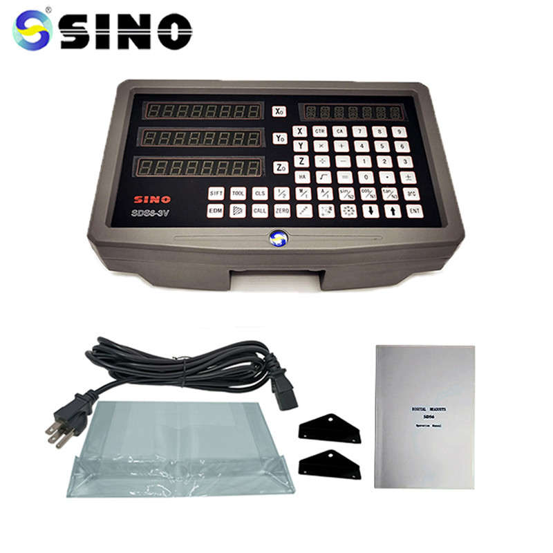 RoHS 3 Axis Digital Readout System SDS6-3VF Kit Measuring Machine TTL Grating Ruler Glass Linear Scale