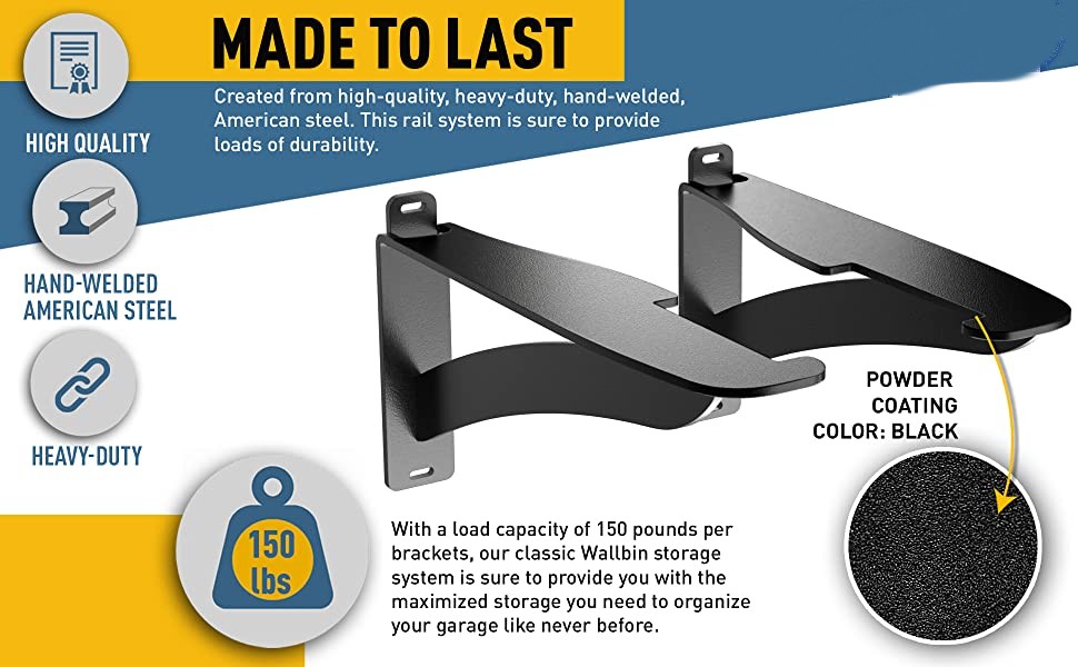 Stocked Wall-Mounted Storage Shelf Tote Rack for Ceiling Mount Garage Storage Rack