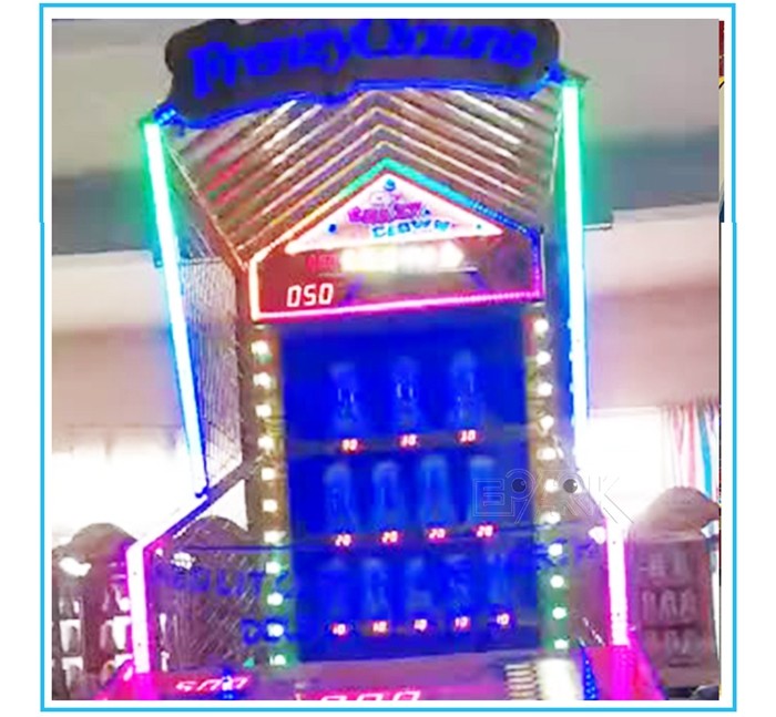 1 Player Redemption Game Machine Clown Frenzy II Thowing Ball Lottery Game