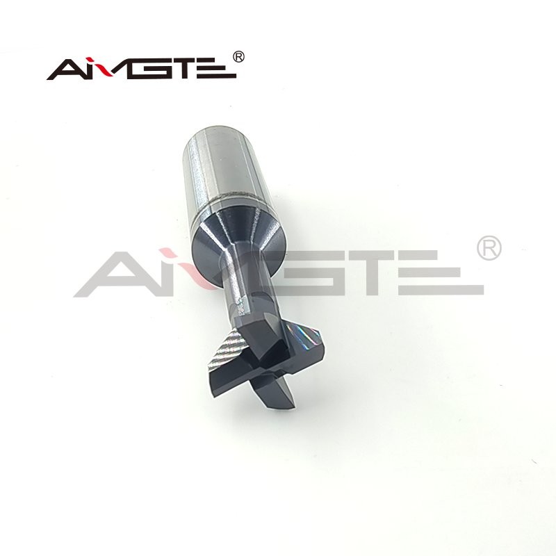 20mm Custom End Mill 4 Flute Carbide Dovetail End Mill 0.6μm / 0.8μm With Corner Radius