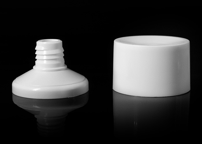 Plastic Round Tube Head 35mm For Facial Cleanser / Cosmetic Soft Cream Lotion Tube