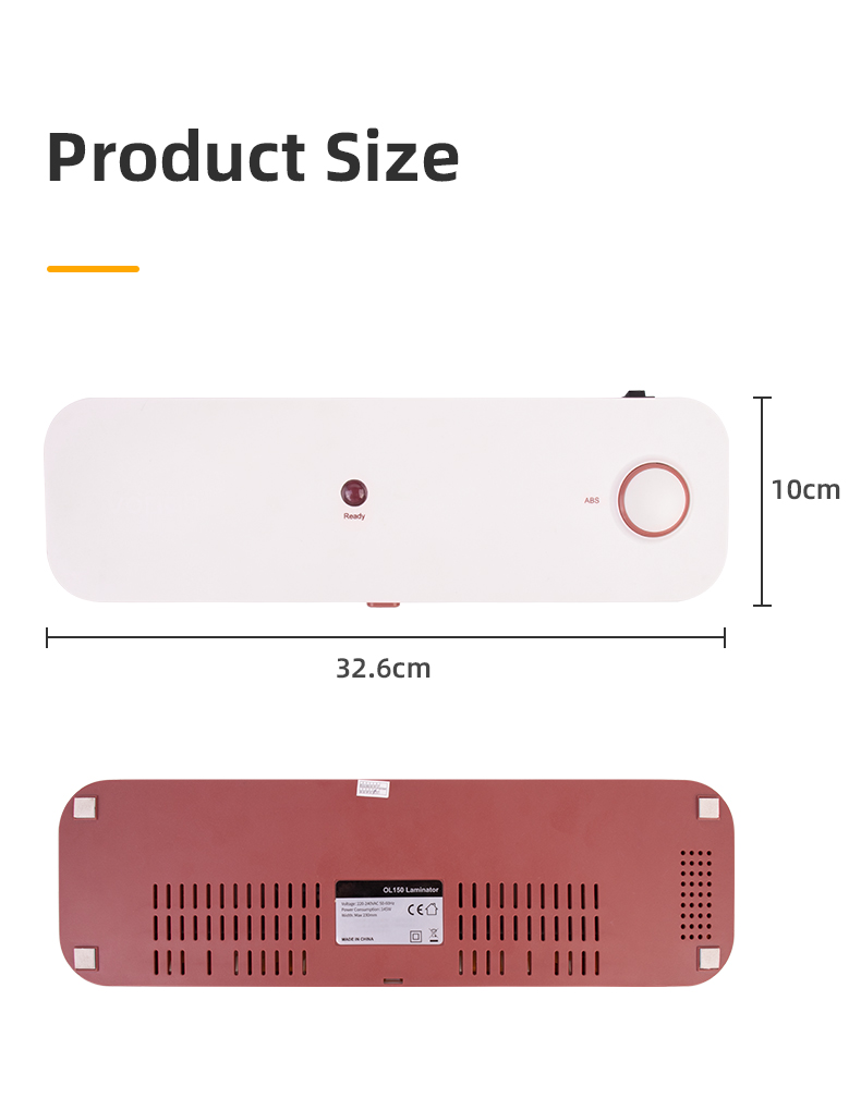 325*95*60mm A4 Desktop Laminator for Office School Small Photo Paper Laminating Machine